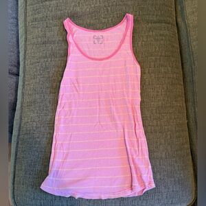Old Navy Pink Striped Tank Top